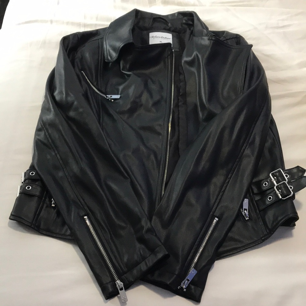 Faux Leather Jacket by Chelsea DeBoer